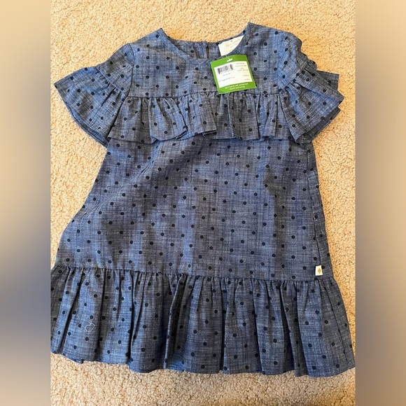Kate Spade chambray size 3 toddler ruffle dress, NWT - Picture 15 of 16
